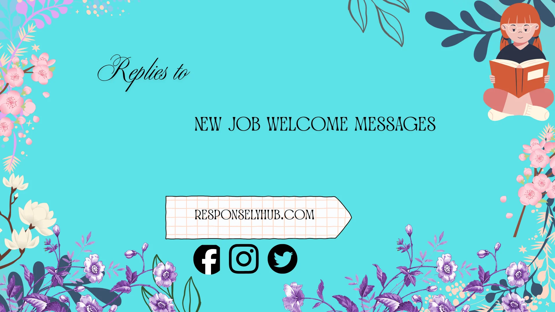 replies to new job welcome messages