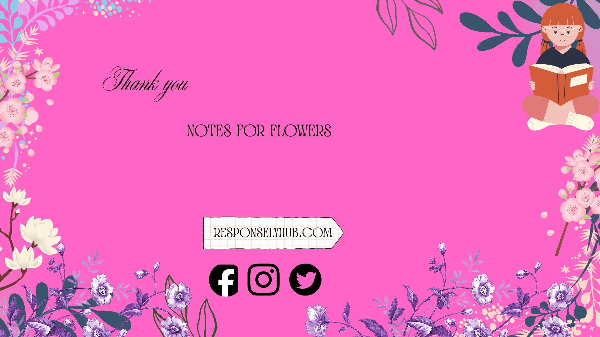 thank you notes for flowers