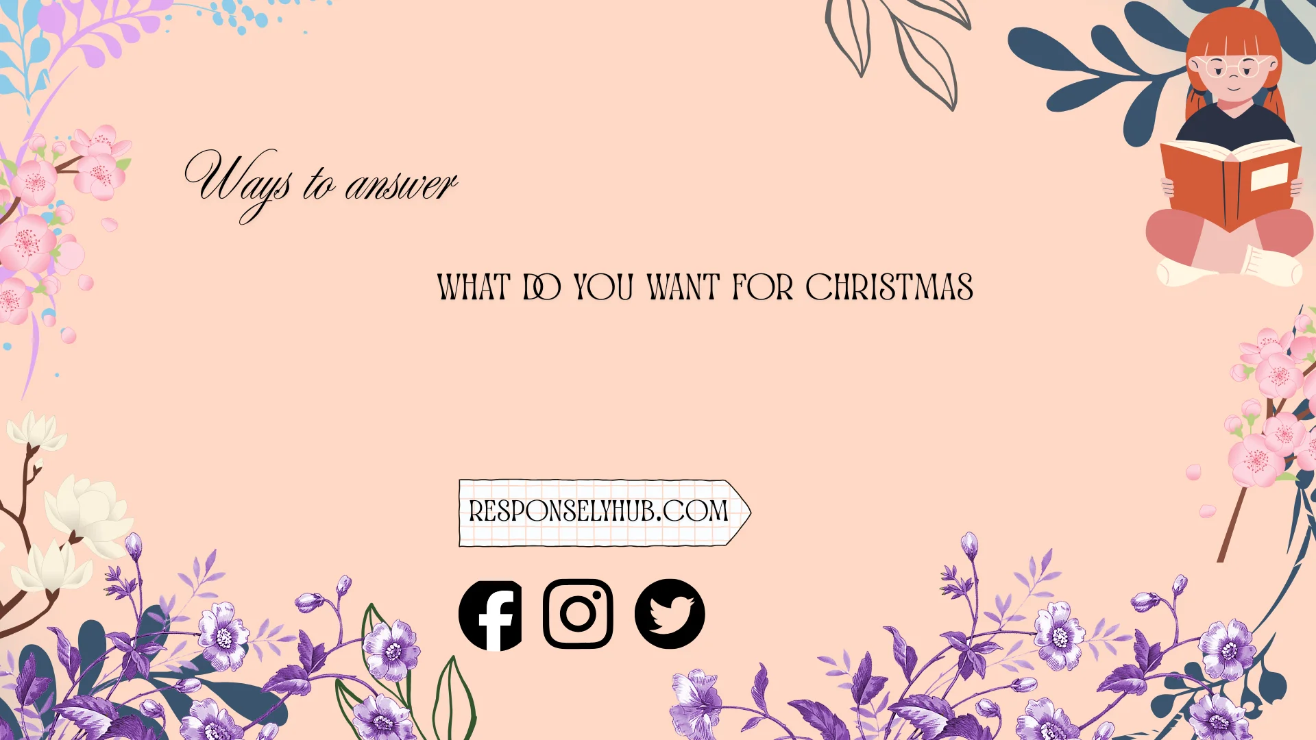 ways to answer what do you want for christmas