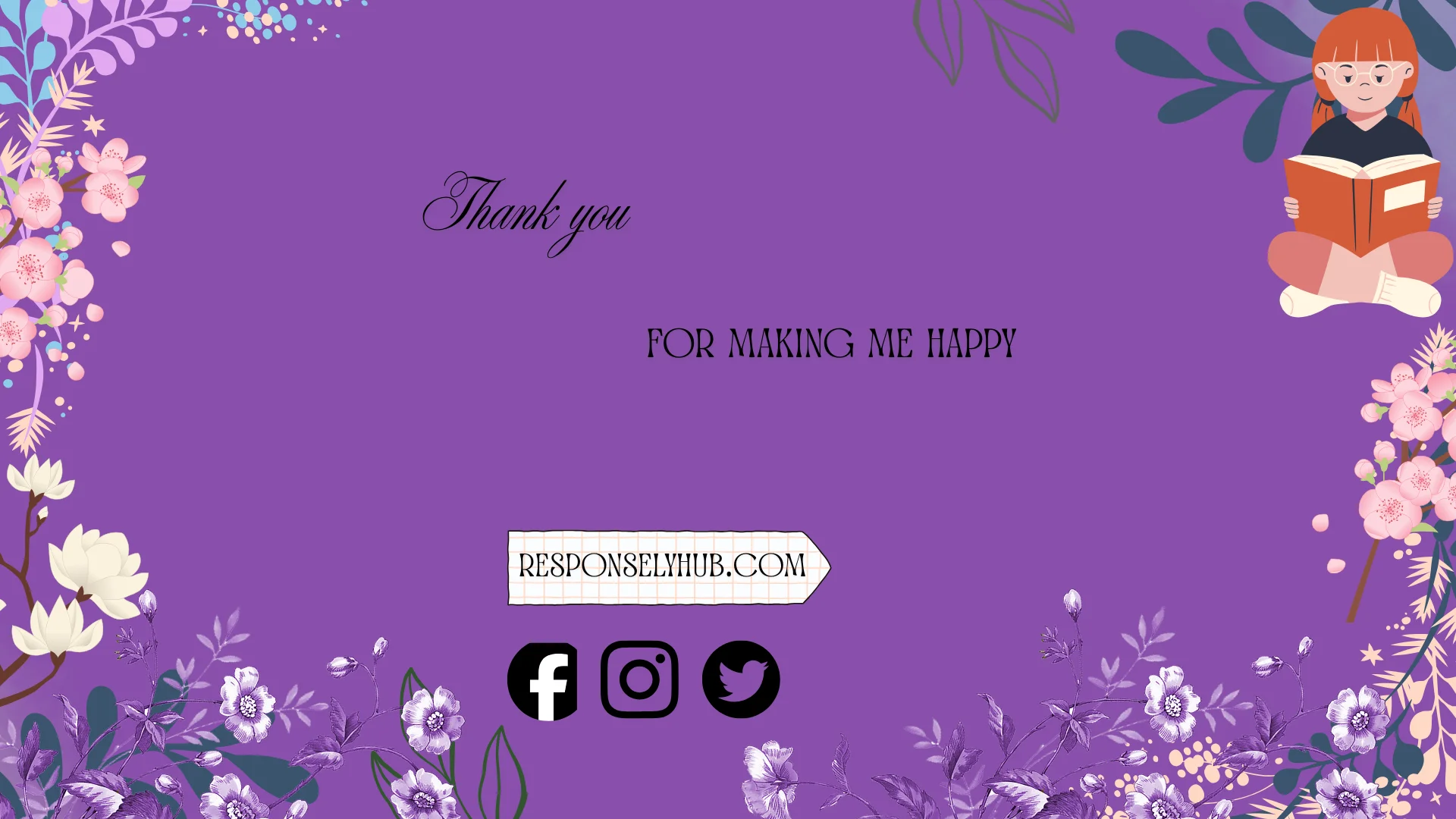 thank you for making me happy replies