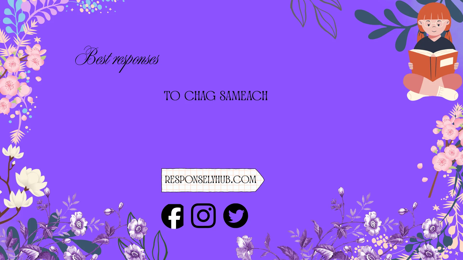 best responses to chag sameach