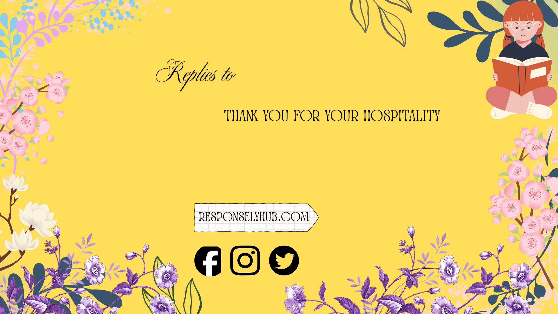 replies to thank you for your hospitality